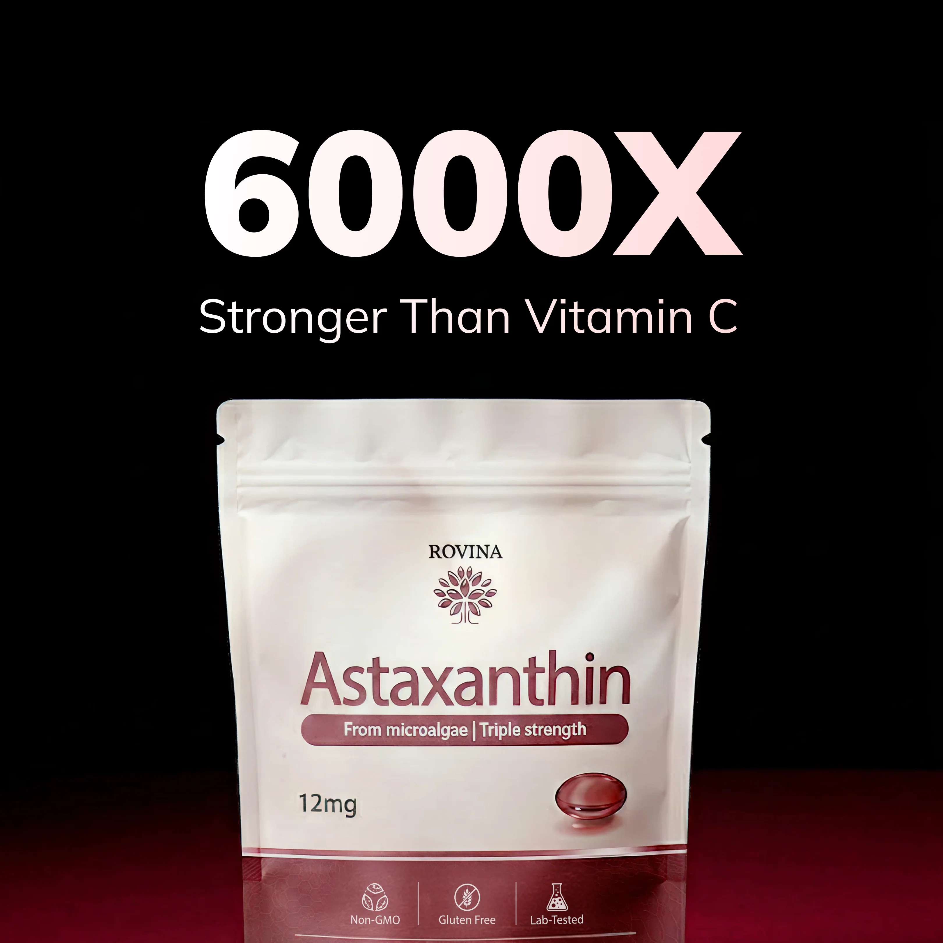 Rovina Astaxanthin | 12mg Softgels - Image 9
